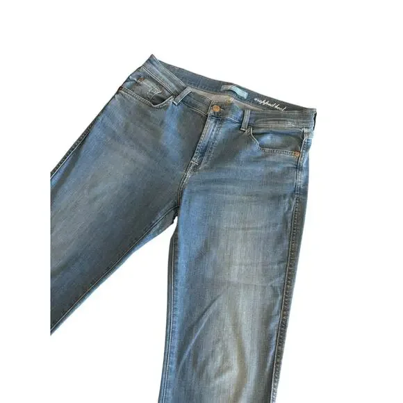 7 FOR ALL MANKIND STRETCH CROPPED BOOT JEANS SIZE 31 - Picture 2 of 7